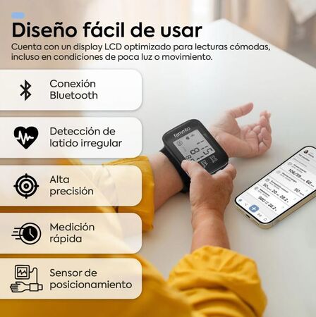 Tensiometro Digital De Muñeca Automático Femmto