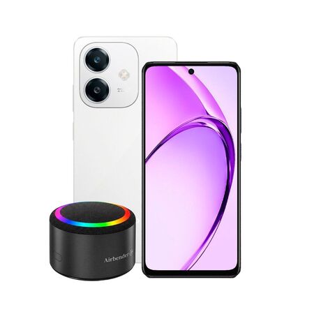 Combo Oppo A60 8+256GB White + Parlante Airbender AS1 5W