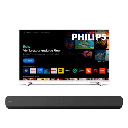 Combo de Smart TV 43" Philips FHD 43PFD6929/77 + Barra de Sonido HT-S100F Sony