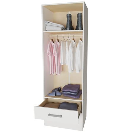 Placard 2 Puertas Muebles Orlandi 61 Cm Bahia 3542 Blanco