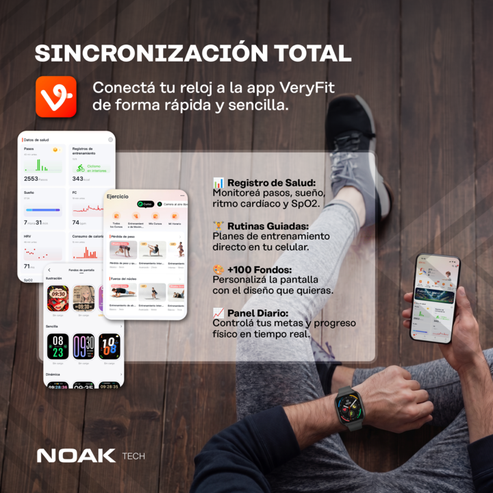 Smartwatch Noak M29 Plus 1.83TFT-LCD IP67 - Vista 6