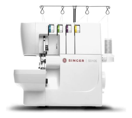 Maquina De Coser Overlock Singer S0105 Portable  Blanco