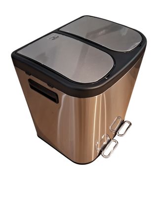Cesto de Basura con Pedal Ezego Acero Inox 30L RM179