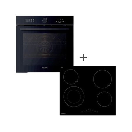Combo Vondom Horno Empotrable 60Cm + Anafe Vitroceramica 60Cm Electrico