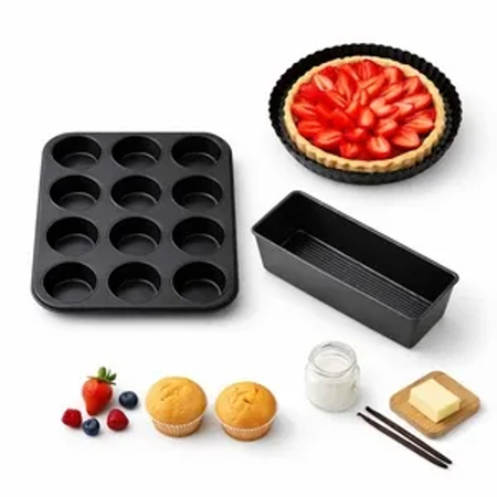 Set Molde muffin + tartera + budinera