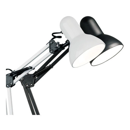Lampara Escritorio Morza Classic Doble Brazo Blanco E27 Apto Led
