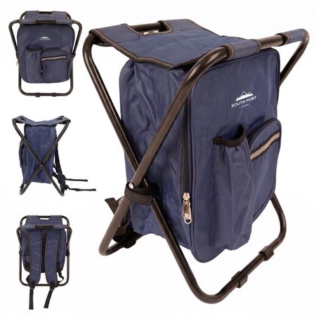 Banqueta Con Bolso Integrado South Port By Gadnic Plegable