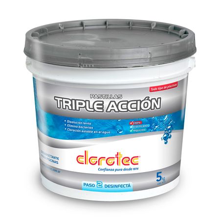 Pastillas De Cloro Triple Acción Clorotec 5kg - Rex