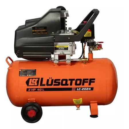 Compresor De Aire Monofasico 40l Lusqtoff Lc-2024 1500w 2hp