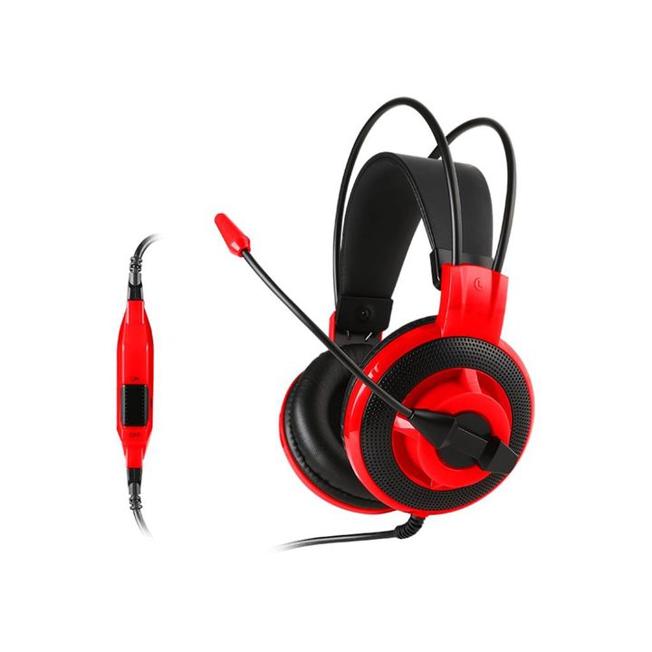 Auriculares MSI Gaming Headset DS501 Jack 3.5 rojo y negro - Vista 2