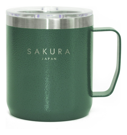 Jarro Mug Taza Termica C/ Tapa Hermetica Sakura Hiker 354 Ml