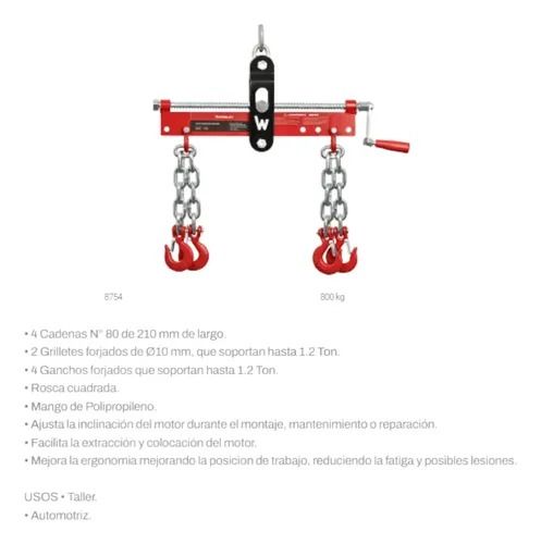 Inclinador Wembley para Motores Pluma 800kg - Vista 1
