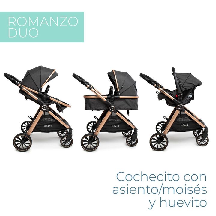 Cochecito Travel System Infanti Romanzo Bronce - Vista 3