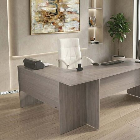 ESCRITORIO NEXO EN ESQUINERO PLATINUM GRIS ANDINO