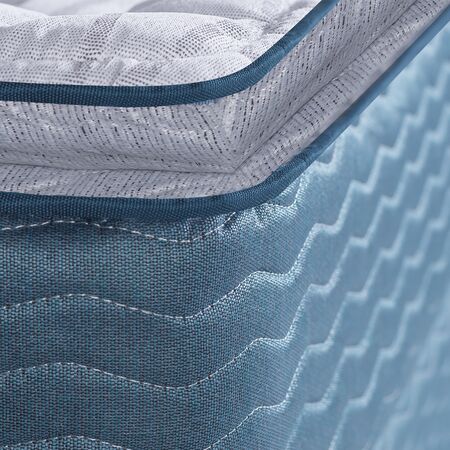 Colchon Inducol April Azul 2 plazas 130x190x24cm de Resortes Bonnell y Pillow Top de Jackard