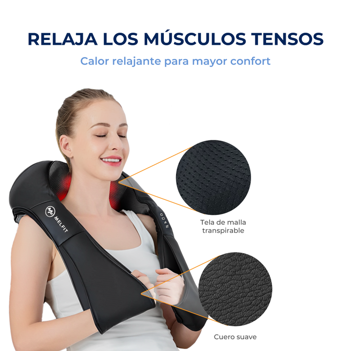 Masajeador Cervical Hombros Cuello Espalda Rodillo Relax I1000 - Vista 6