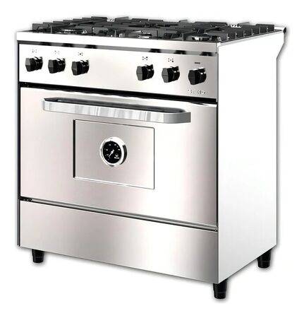 Cocina Morelli Saho Kuma 820  5 Hornallas  Con Puerta Ciega a Gas