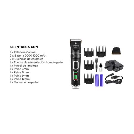 Máquina De Cortar Pelo Para Perros Gadnic S500+ Regulable Portátil Y Recargable 3.7V 5W