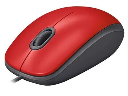 Mouse Optico Logitech M110 Silencioso Usb Ambidiestro PC Rojo