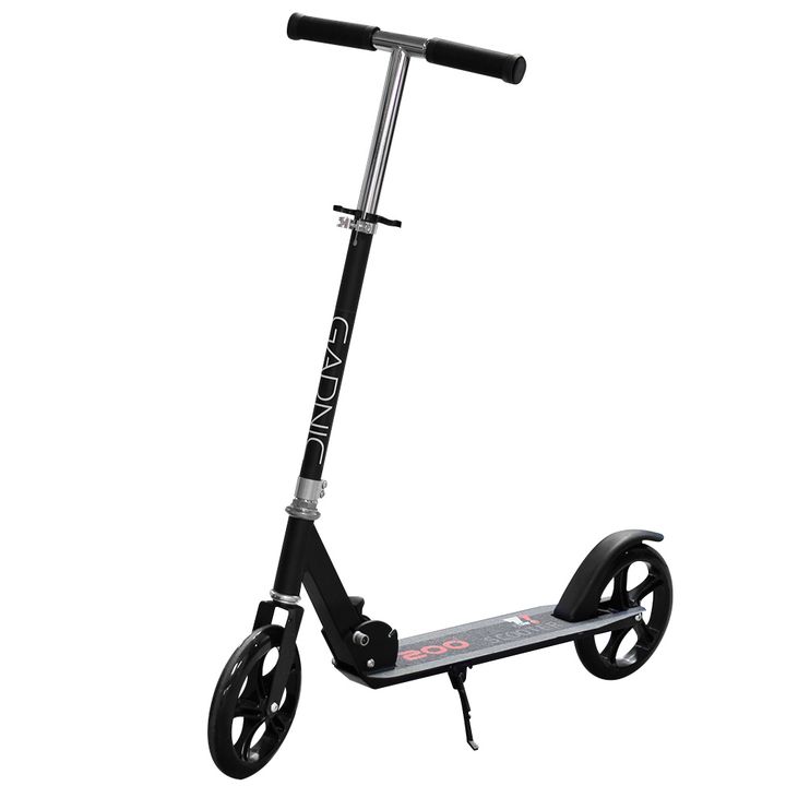 Monopatín Negro Gadnic City Plegable de Alumino Niños y Adultos Hasta 90kg Ruedas 200mm - Vista 1
