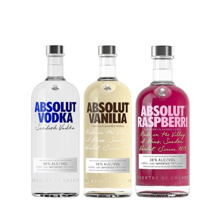 Vodka Absolut Vodka Seleccion x 3