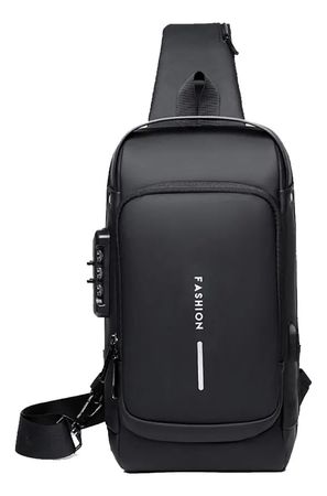 Mochila Cruzada Para Moto Harley Morral Bandolera Antirrobo Negro