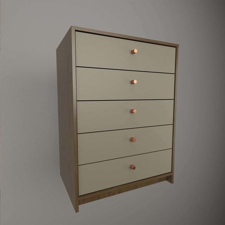 Chiffonier 5 Cajones Tables Cod: 6058 Nogal-Gris