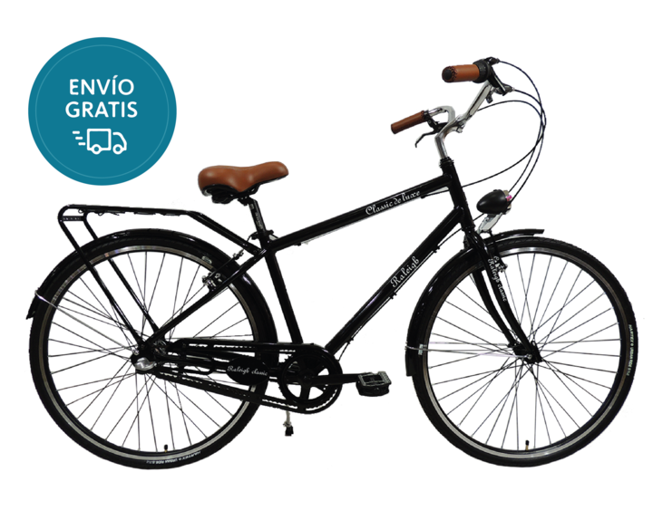 Bicicleta Raleigh Classic / Paseo / Negro / Talle 19"/L / Cuadro de Aluminio / Shimano Nexus 3Vel. / Rodado 28" - Vista 1