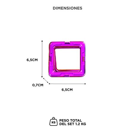 Bloques De Construcción MAGT4K Para Crear Juguetes 208 Piezas 