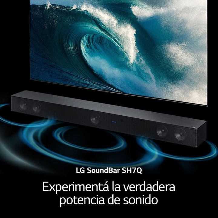 Barra Sonido LG SH7Q 800W 5.1 CH DTS:X Subwoofer inalambrico - Vista 7