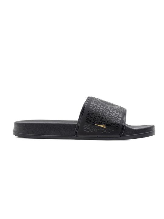 Ojotas Bagunza Inmortal Suplente Kids Niños Moda Negro - Vista 2