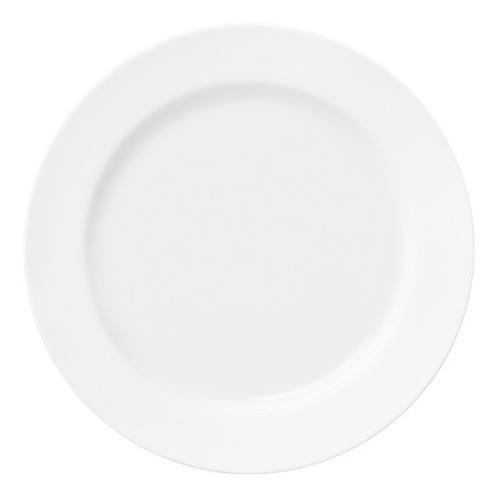 Set X 12 Plato Playo 26 Cm Germer Linea Convexa Porcelana Blanco Convexa - Vista 1