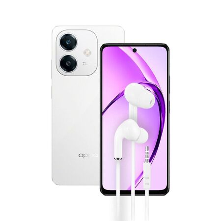 Combo Oppo A60 8+256GB White + Auriculares Dekkin