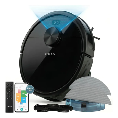 Aspiradora Robot Trapeadora navegación laser Mapeo Lds Orbital App Wifi Fika