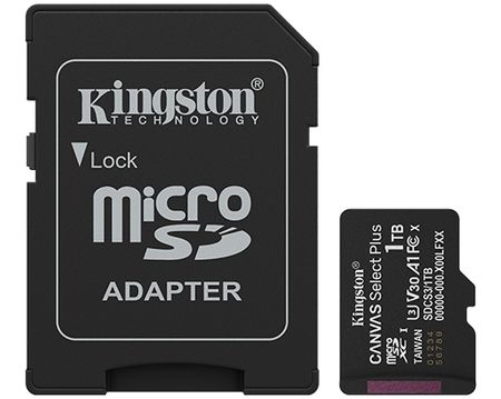 Tarjeta MicroSD Kingston Canvas SP+ 1TB Generación 3