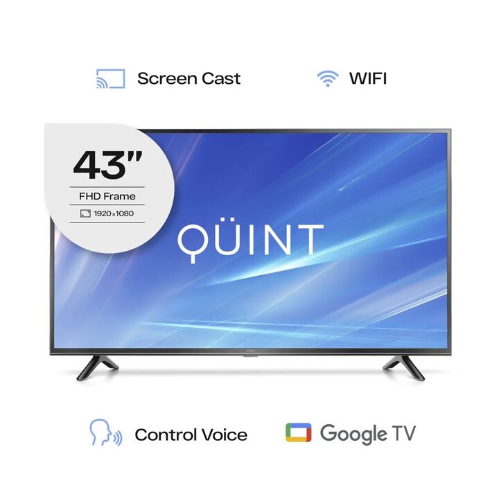 Combo TV Quint 43 Smart FHD GOOGLE QT-43FHD20312 + Soporte LCD Wall Mount 26" a 63" De Regalo - Vista 2