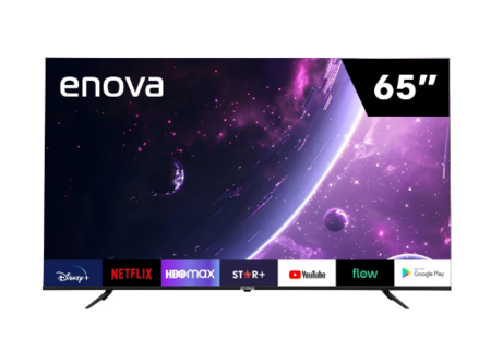 Smart TV Enova 65" 4K UHD LED Android TV 11 Frameless HDR10+ Bluetooth TE65UA10-TDF