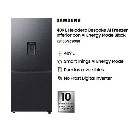 Heladera Samsung  RB45DG6300B1 409 L Black