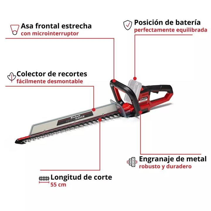 Einhell Cortasetos inalambrico ARCURRA 18/55 - Vista 3