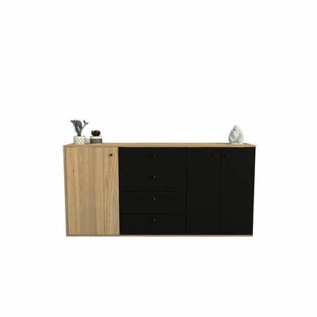 Bahiut Tables 7010-con 3 Ptas 1.75 4cajones Olmo Negro