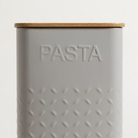 LATA CUADRADA TAPA BAMBOO GREY PASTA
