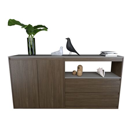 Bahiut 1.75 Mts Linea Terrae Tables Cod: 4026 Nogal y Gris