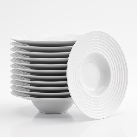 Set 12 Plato Para Risotto 27 Cm Porcelana Schmidt Blanco Risotto