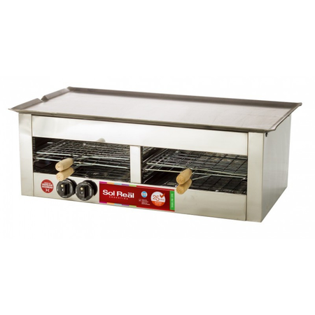 Carlitero Tostador Doble A Gas Con Plancha Sol Real