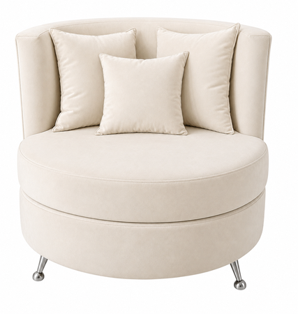 SILLON INDIVIDUAL NIZA CREMA CLARO