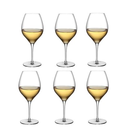 Set x 6 Copón Copa Vino Cristal Nude 440 Cc Vinifera