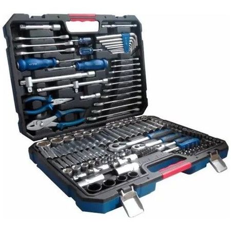 Set Tubos Puntas Allen Crique E. 1/4 3/8 1/2 PuLG 150 Pz Kld Negro/azul