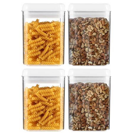 Kit x4 de Frascos 0.8L Cierre Hermético Gadnic 