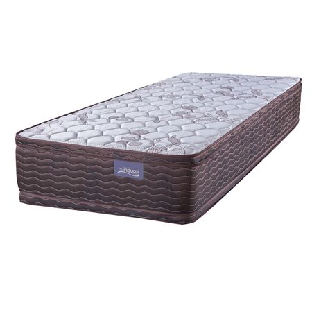 Colchon Inducol Aural 1 Plaza de 80x190x28cm Espuma de Alta Densidad con Doble Europillow