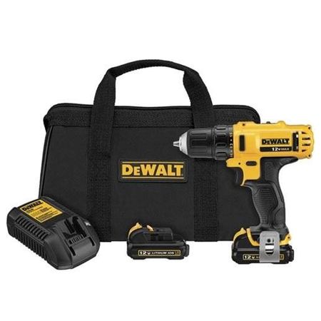 Taladro Atornillador Inalamb Dewalt 12v Litio Dcd710s2 2 Bat